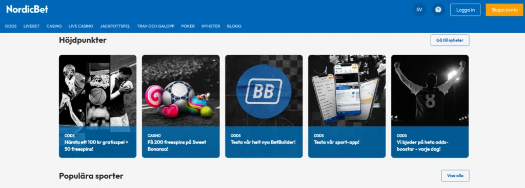 NordicBet app